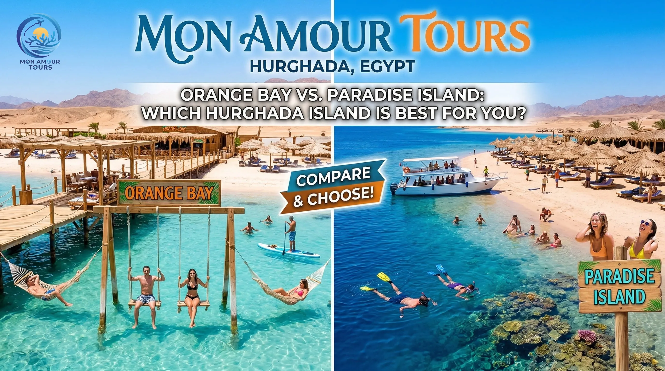 Orange Bay vs. Paradise Island: Which Hurghada Island is for You?